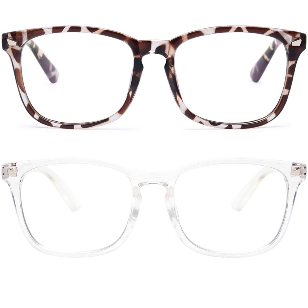 2 pack blue light blocking glasses